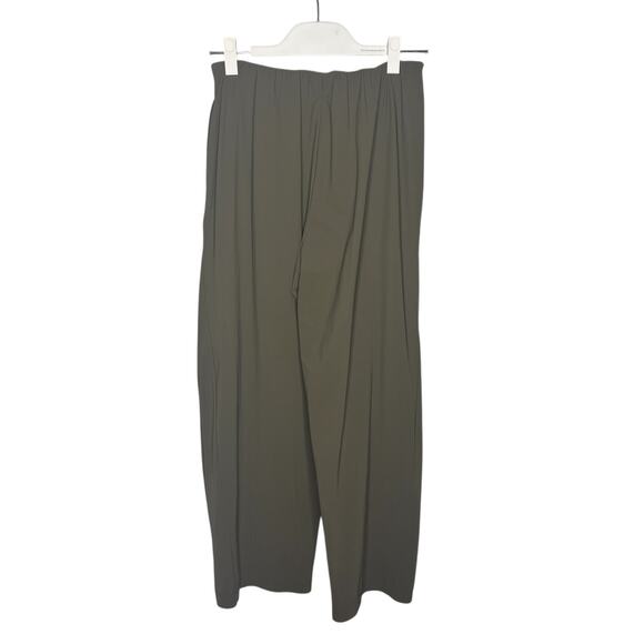 Porto Women's Pants Size 2 Medium Taupe Trumpet High Waist Lagenlook Minimalist - Picture 1 of 9